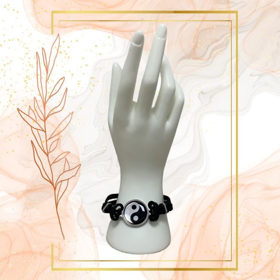 Bracelet Cuir anti ondes avec fermoir métal – Image 6
