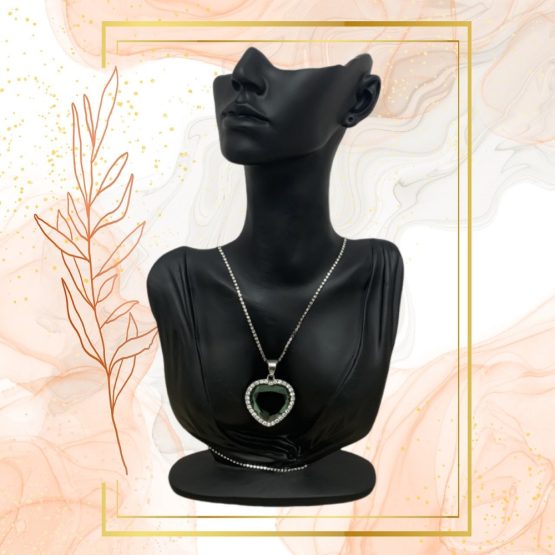 Collier avec Pendentif Cœur Cristal – Image 6