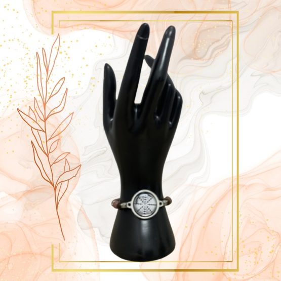 BRACELET FEMME ANTI ONDES WAVES, RHODONITE ET OEIL DE TIGRE – Image 5