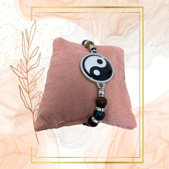 BRACELET FEMME ANTI-ONDES « ŒIL DE TIGRE+ ŒIL DE TAUREAU + ŒIL DE TIGRE BLEU » – Image 9