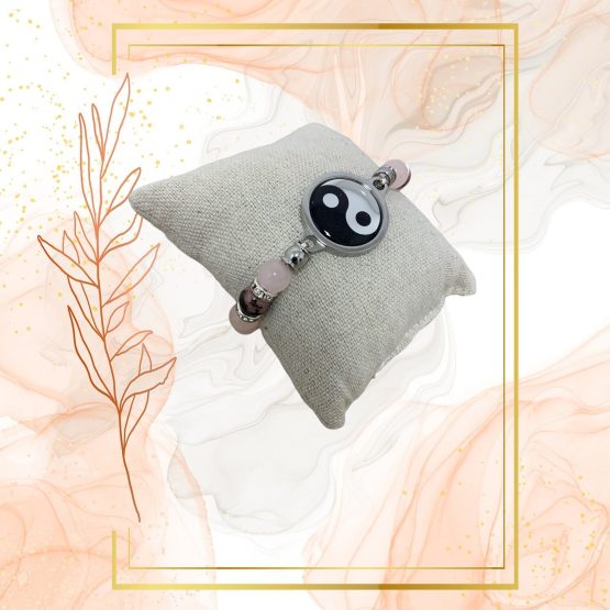 BRACELET FEMME ANTI-ONDES « QUARTZ ROSE + RHODONITE » – Image 3