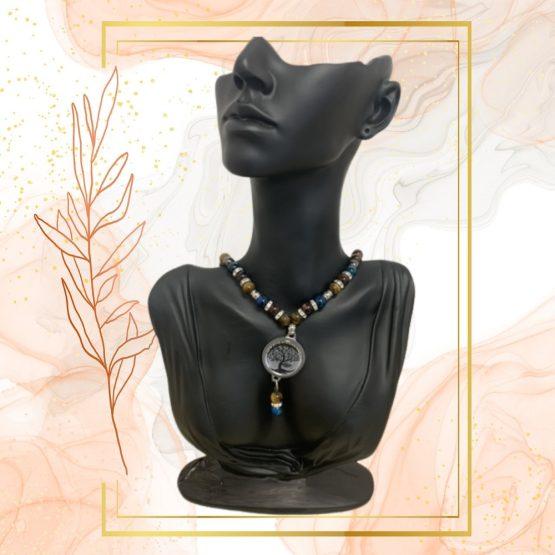 COLLIER ANTI-ONDES « OEIL DE TIGRE & OEIL DE TAUREAU» – Image 4