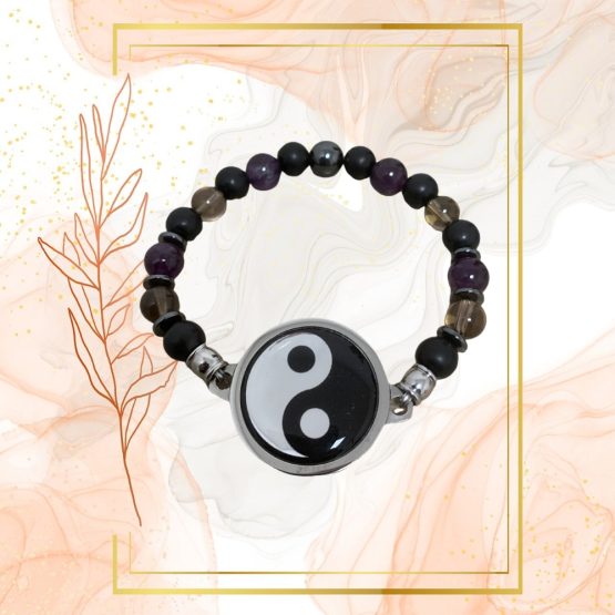 BRACELET HOMME ANTI-ONDES SHUNGITE, QUARTZ FUME ET AMETHYSTE – Image 11